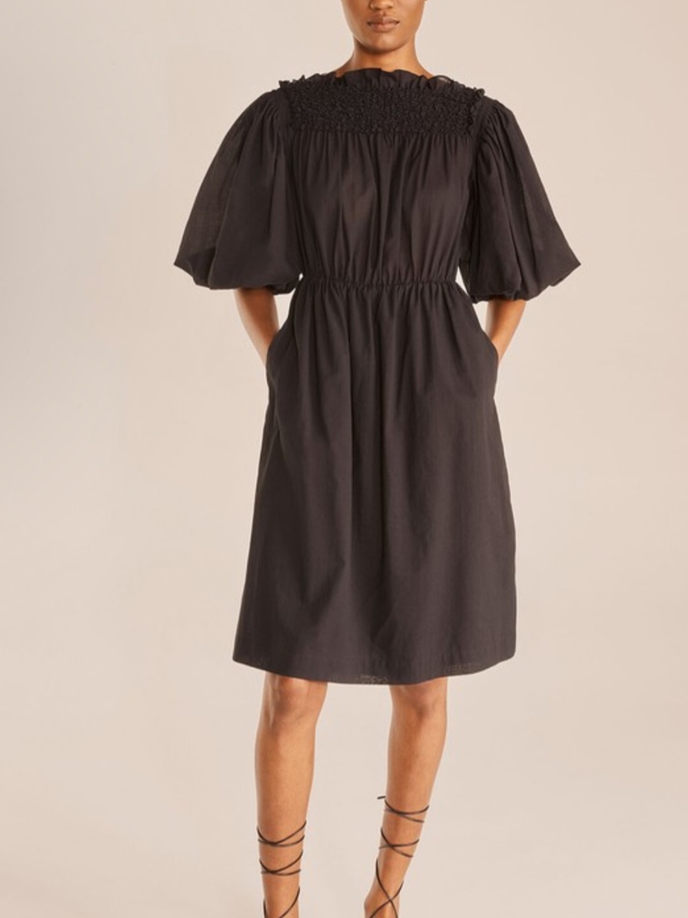 Rebecca Taylor smocked dress XL
